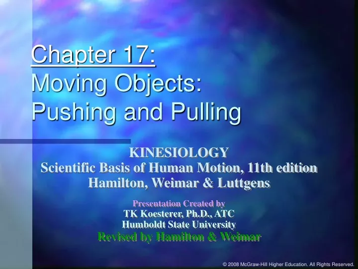 chapter 17 moving objects pushing and pulling