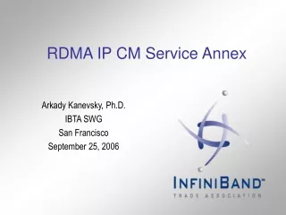 RDMA IP CM Service Annex