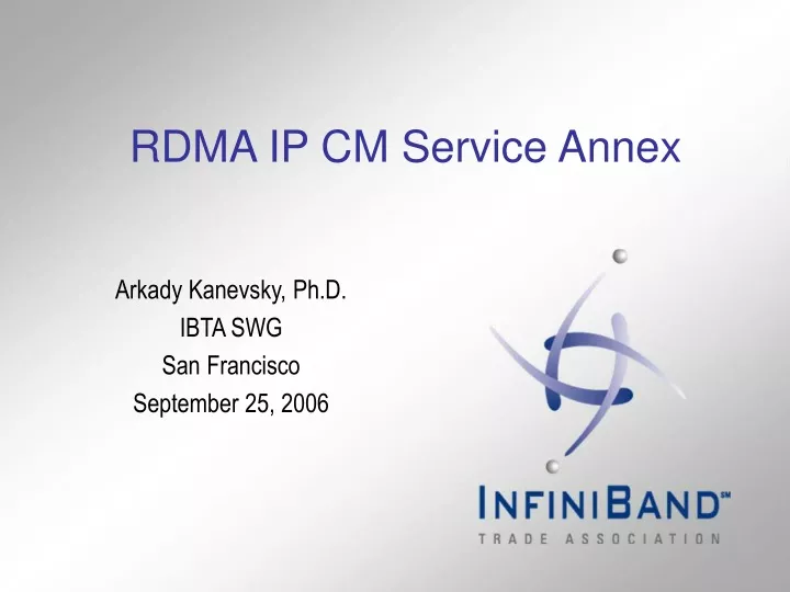 rdma ip cm service annex