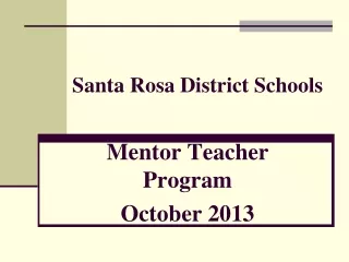 Santa Rosa District Schools