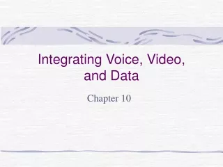 Integrating Voice, Video, and Data