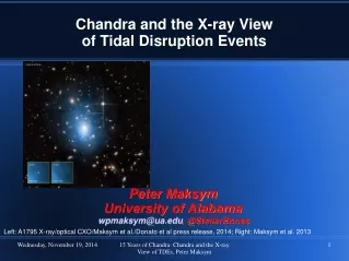 Chandra and the X-ray View of Tidal Disruption Events