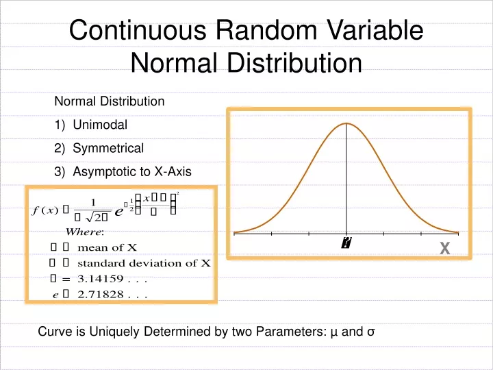 continuous random variable normal distribution