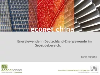 econet china Energiewende in Deutschland–Energiewende im Gebäudebereich.