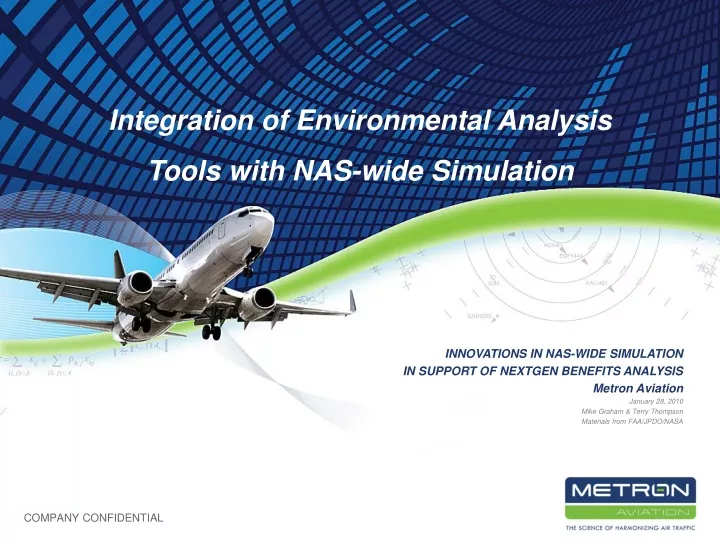innovations in nas wide simulation in support
