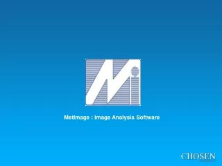 MetImage : Image Analysis Software