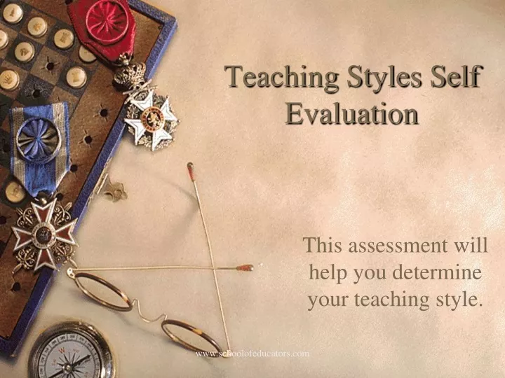 teaching styles self evaluation