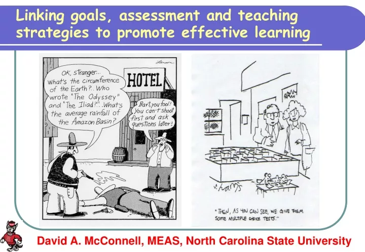 linking goals assessment and teaching strategies