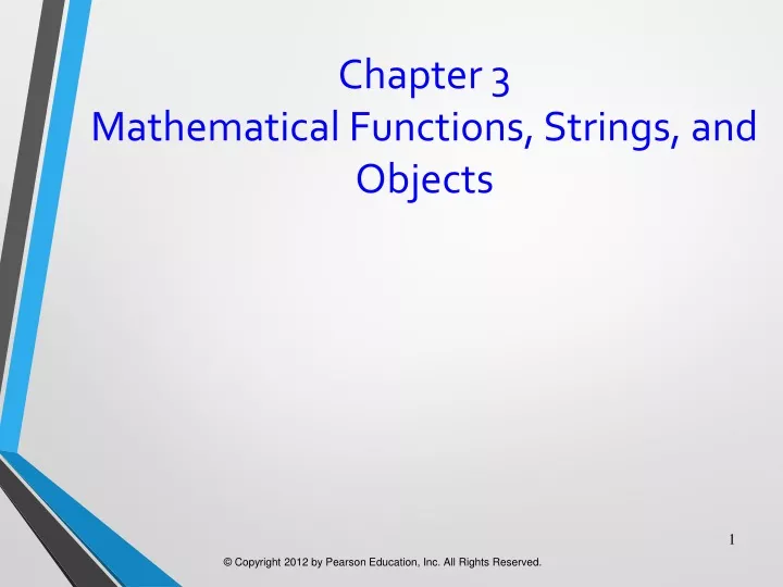 chapter 3 mathematical functions strings and objects