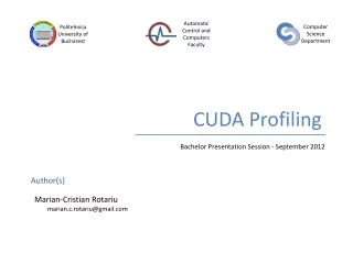 CUDA Profiling