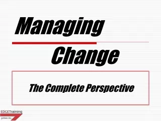 Managing  Change