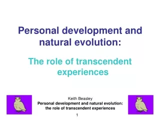 Personal development and natural evolution: