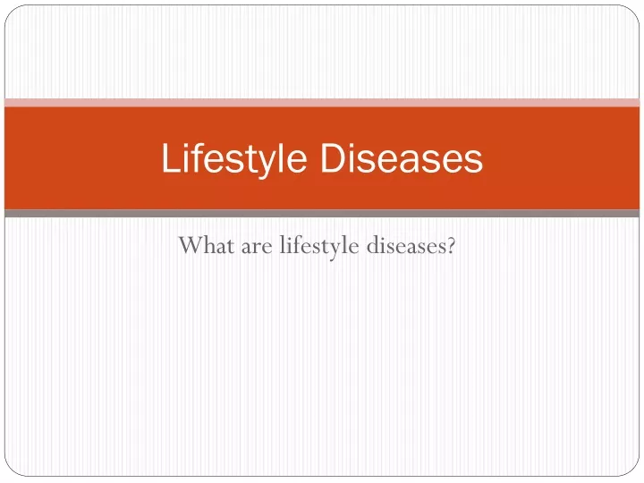 lifestyle diseases