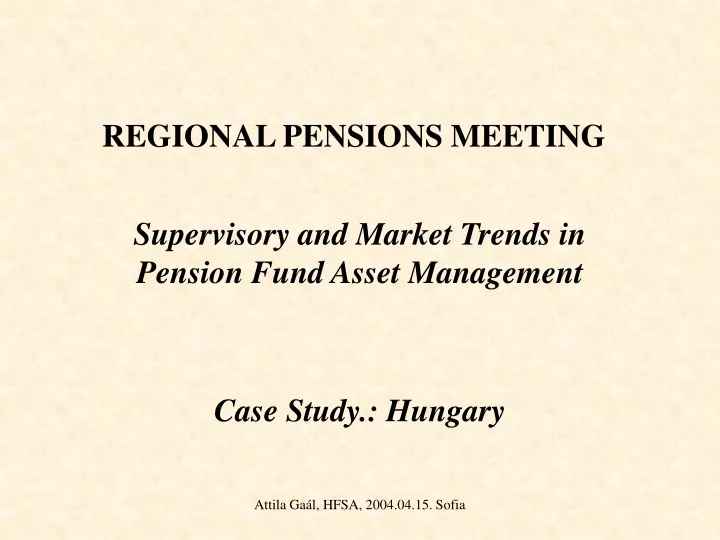 regional pensions meeting