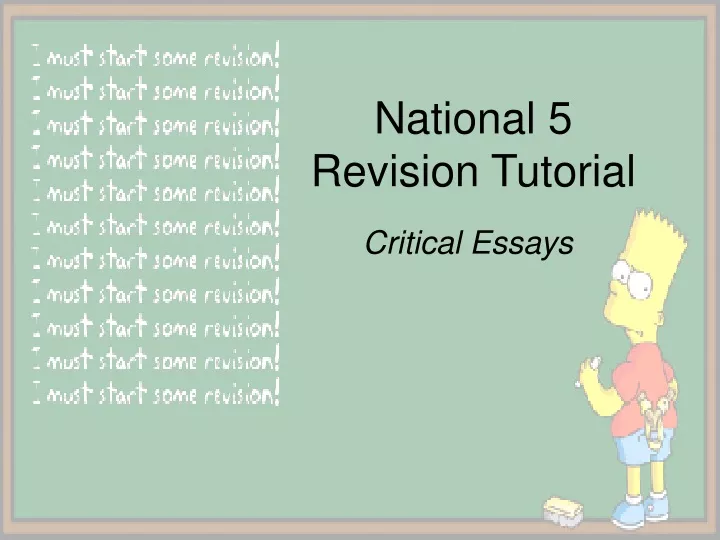 national 5 revision tutorial
