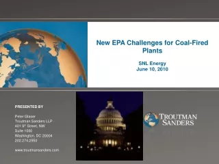 New EPA Challenges for Coal-Fired Plants SNL Energy June 10, 2010