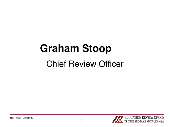 graham stoop chief review officer