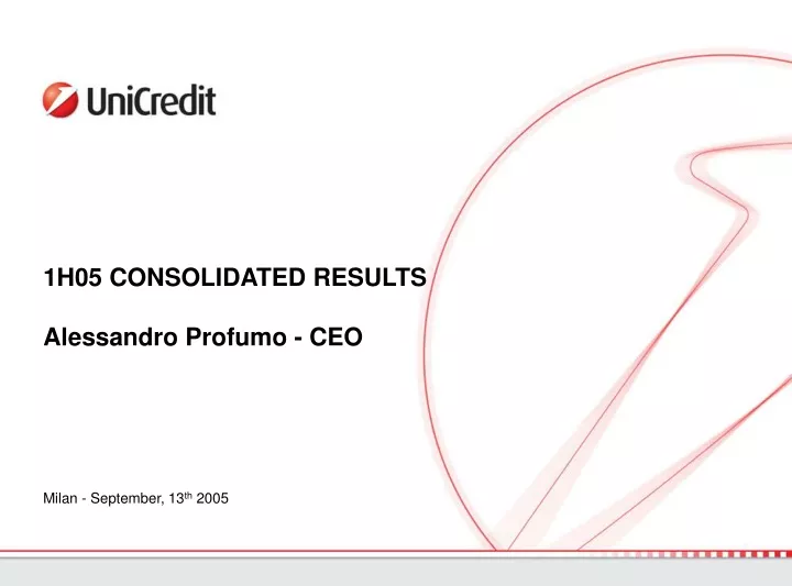 1h05 consolidated results alessandro profumo ceo