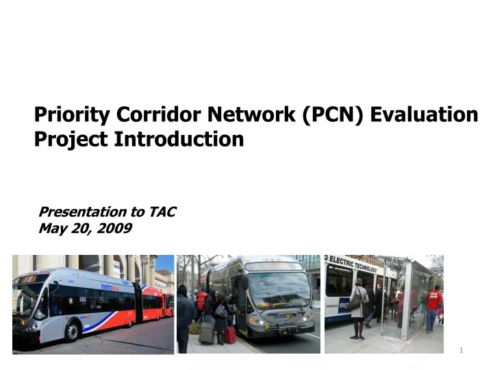 priority corridor network pcn evaluation project