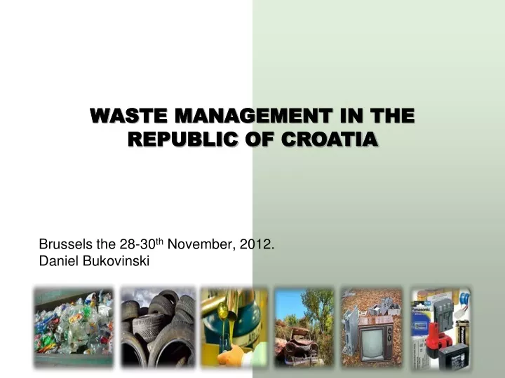 waste management in the republic of croatia