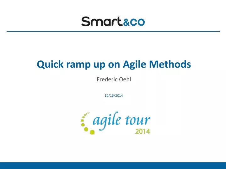 quick ramp up on agile methods