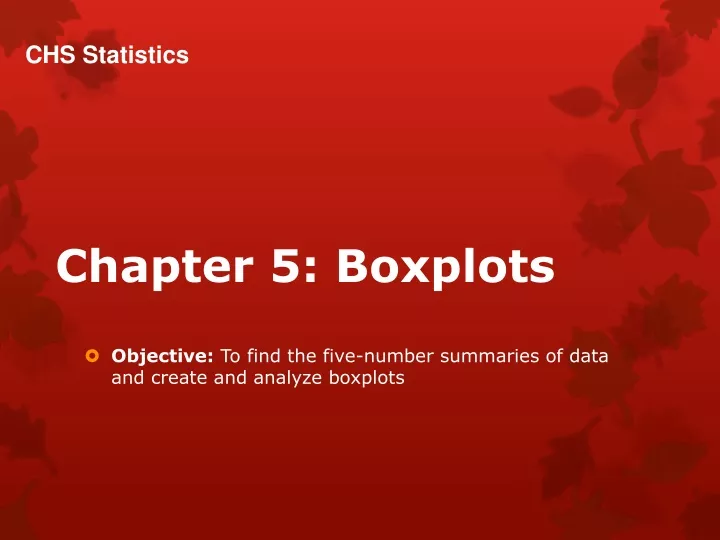 chapter 5 boxplots