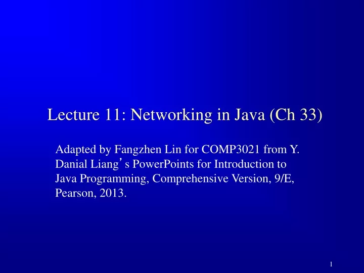 lecture 11 networking in java ch 33