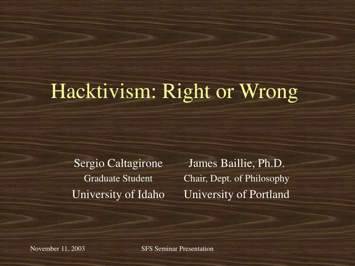 hacktivism right or wrong