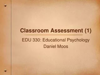 Classroom Assessment (1)