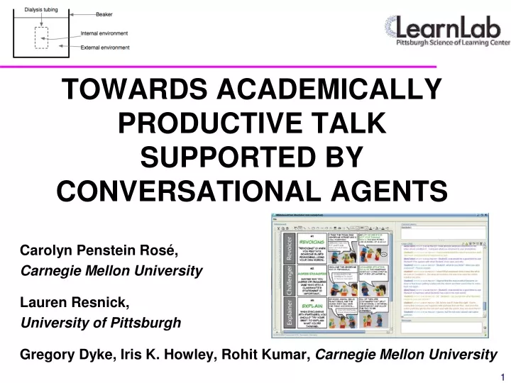 towards academically productive talk supported by conversational agents