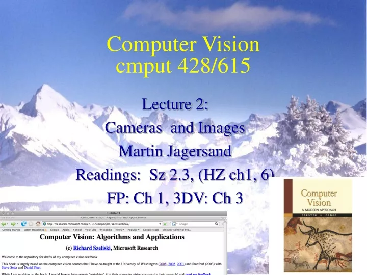 computer vision cmput 428 615