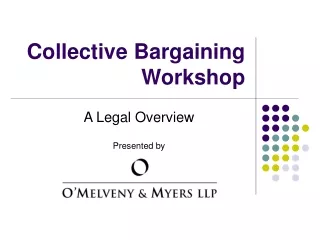 collective bargaining workshop