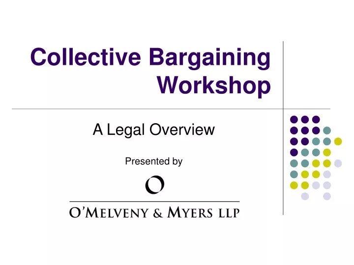 collective bargaining workshop