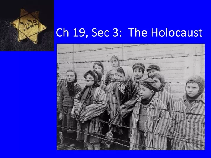 ch 19 sec 3 the holocaust