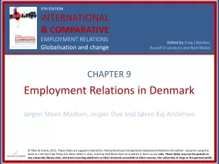 CHAPTER 9 Employment Relations in Denmark