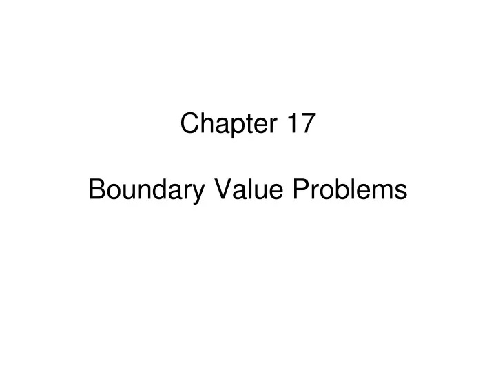 chapter 17 boundary value problems