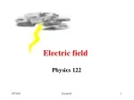 Electric field - slide 1
