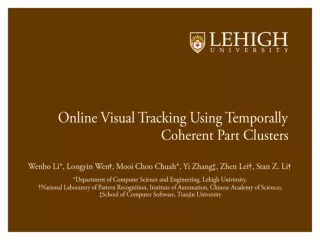 Online Visual Tracking Using Temporally Coherent Part Clusters