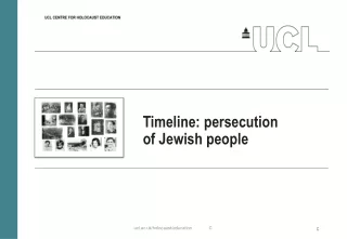 Timeline: persecution of Jewish people