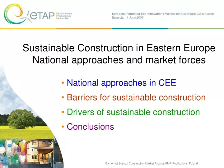 sustainable construction in eastern europe national approaches and market forces