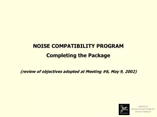 Airport Noise Compatibility Study Group