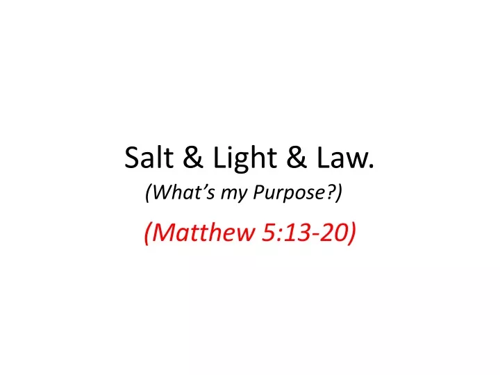 salt light law