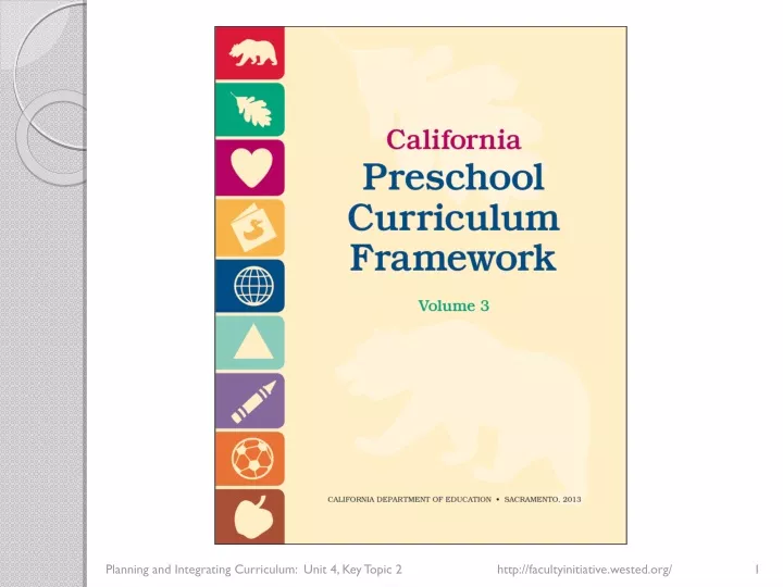 planning and integrating curriculum unit