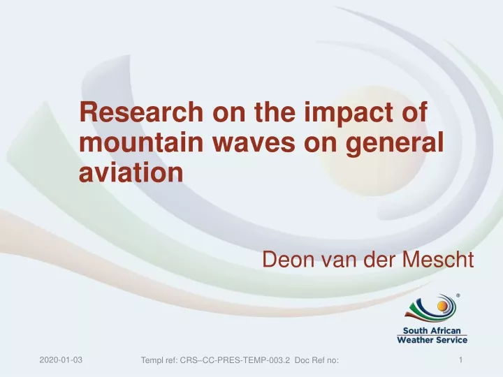 research on the impact of mountain waves on general aviation
