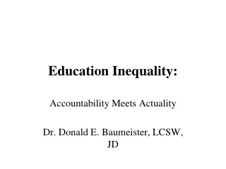 Education Inequality: