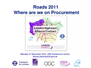 Roads 2011  Where are we on Procurement