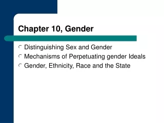Chapter 10, Gender