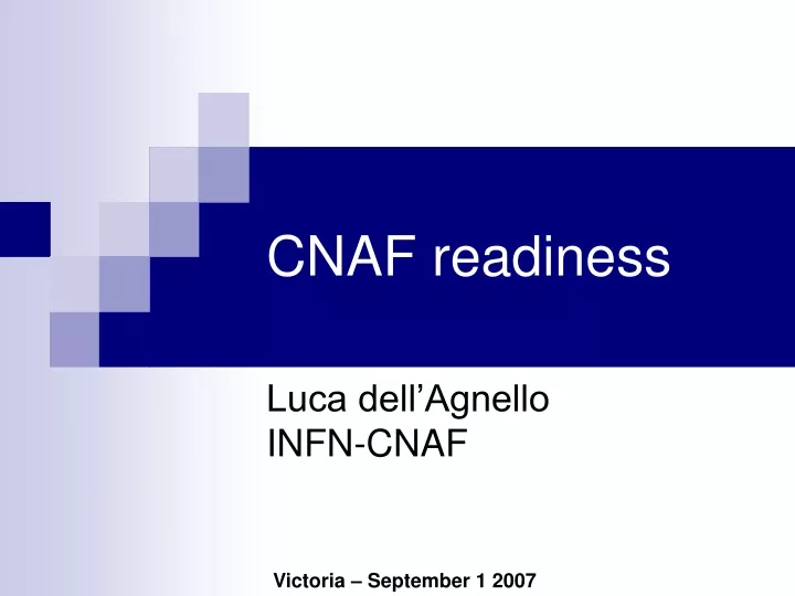 cnaf readiness