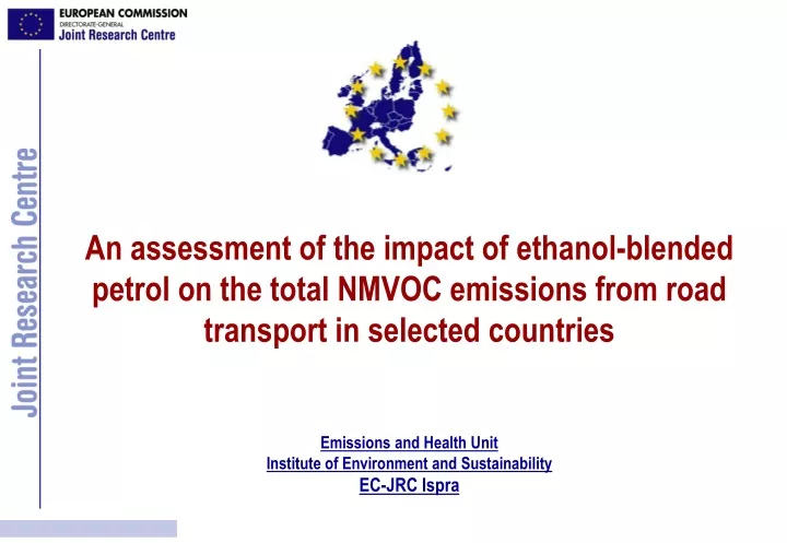 an assessment of the impact of ethanol blended