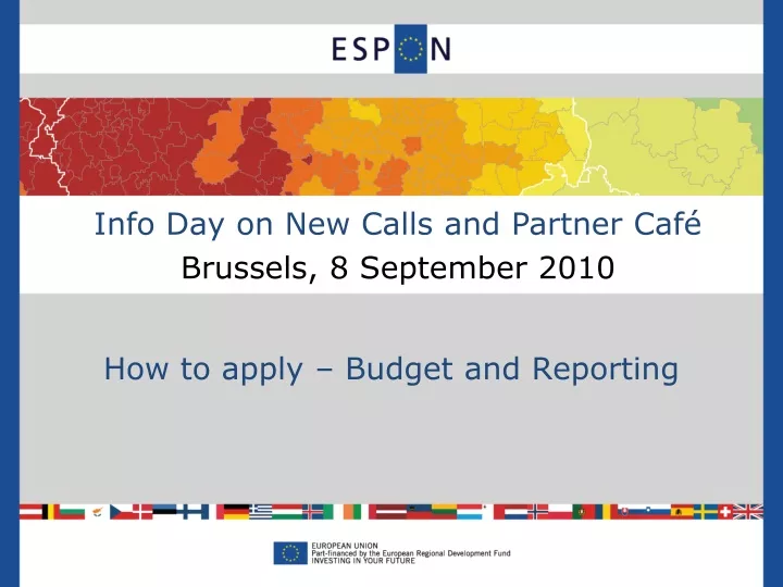 info day on new calls and partner caf brussels